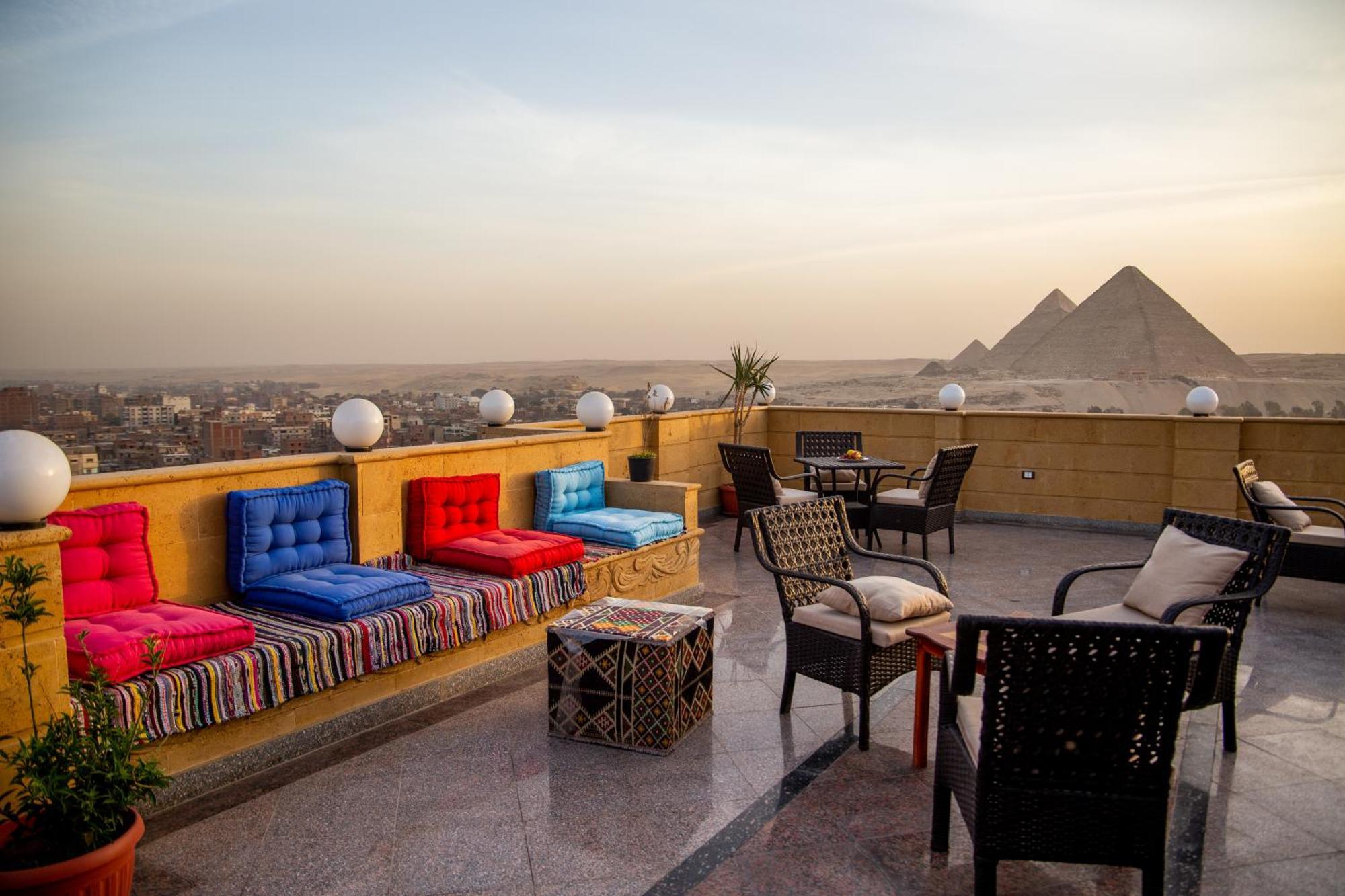 Nazlet el-Sîsi Gardenia Hotel Pyramids View מראה חיצוני תמונה